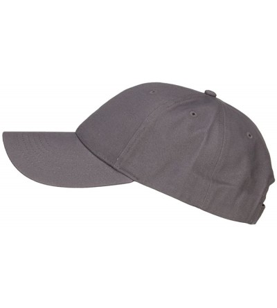 Baseball Caps New Big Size Deluxe Cotton Cap - Charcoal - C4116S2TO03 $25.45