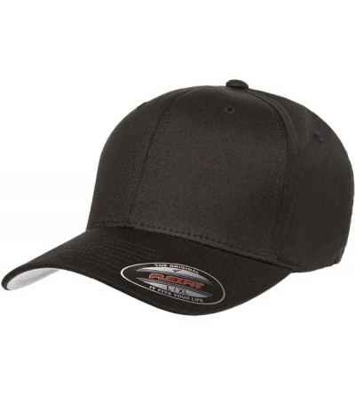 Baseball Caps Adult's 5001 2-Pack Premium Original Twill Fitted Hat - 1 Black & 1 Red - CV12I8Q846B $29.09