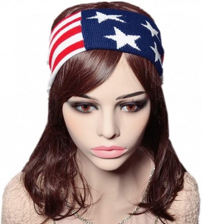 Headbands Bohemain Flower Printed Hairband Absorbent Sweatbands for Sports or Fashion - Flag D - CO18SW7OMRH $8.22