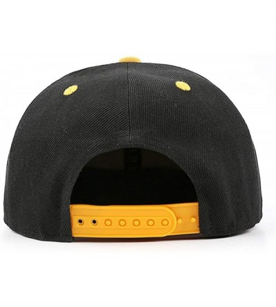 Baseball Caps Unisex Man Baseball Hat Hip Hop Adjustable Mesh Captain-Peterbilt-tiucks-Flat Cap - Yellow - C418AHCQG7E $17.27