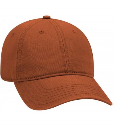 Sun Hats 6 Panel Low Profile Garment Washed Superior Cotton Twill - Tx. Orange - C912IVBB9OH $11.91