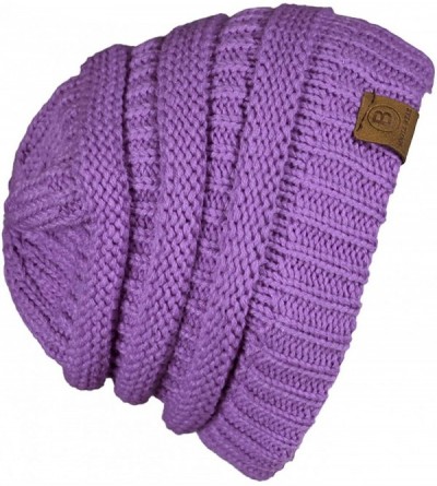 Skullies & Beanies Beanie Hat Cap Knit Skullies for Men Women Unisex - 101 Lavender - C5186NUSDDU $11.17
