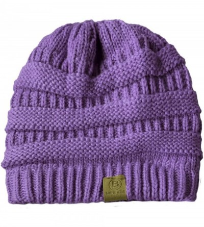 Skullies & Beanies Beanie Hat Cap Knit Skullies for Men Women Unisex - 101 Lavender - C5186NUSDDU $11.17