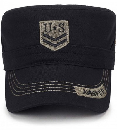 Baseball Caps Fashion Solid Color Unisex Adjustable Strap Cadet Cap Embroidered - 3-army Green - C118W3AR74Z $18.90