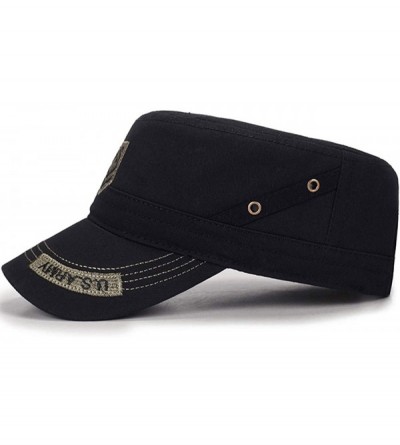 Baseball Caps Fashion Solid Color Unisex Adjustable Strap Cadet Cap Embroidered - 3-army Green - C118W3AR74Z $18.90