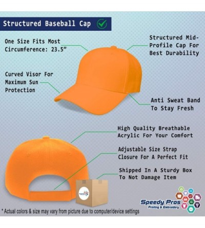 Baseball Caps Custom Baseball Cap Crab Style C Embroidery Acrylic Dad Hats for Men & Women - Orange - CZ18SG3920S $16.90