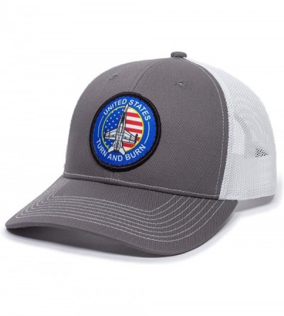 Baseball Caps Navy American Scout Patch Trucker - Charcoal/White - CD18AEM83LD $16.76