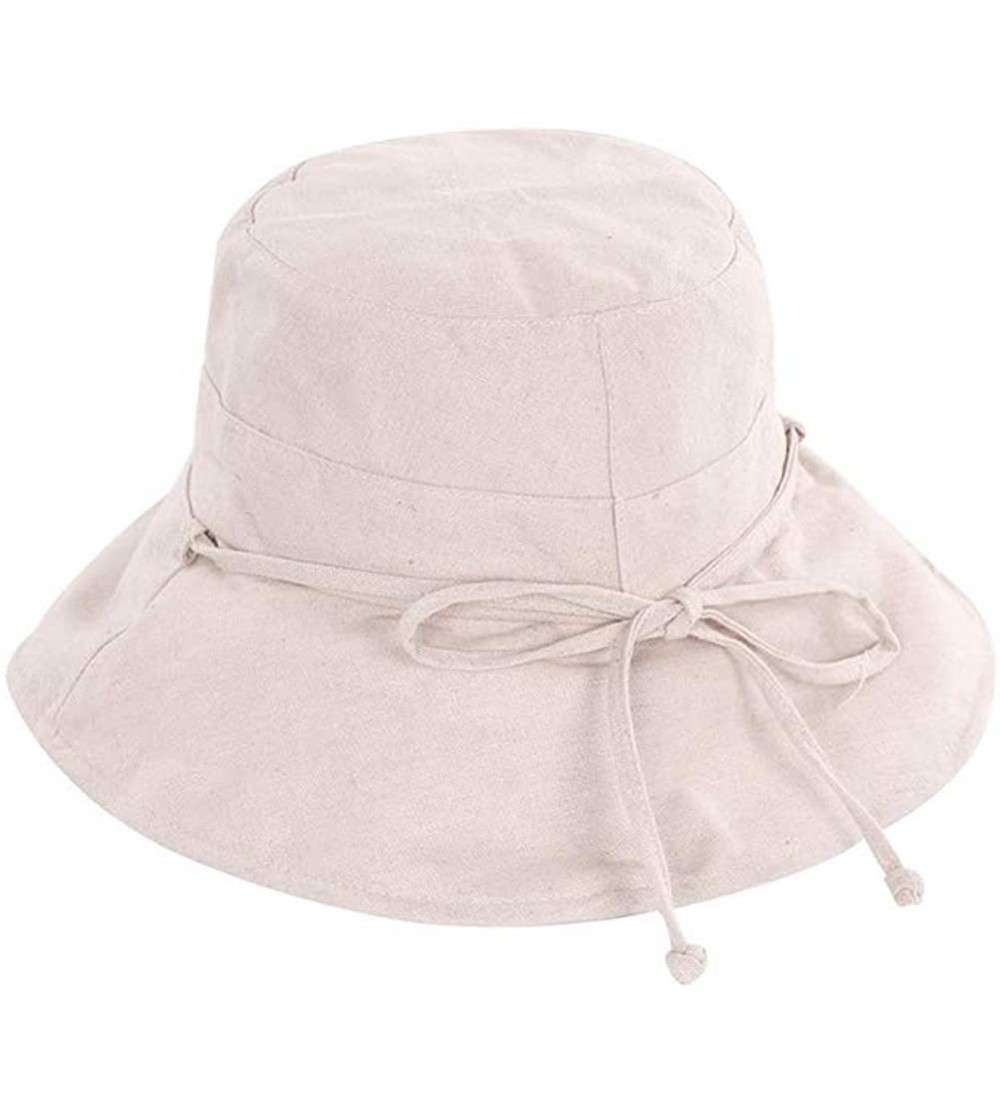 Bucket Hats Fashion Reversible Printed Fisherman Bucket Sun Sun Shade Hat - 3083 Beige - CL18U8L7ZWM $14.19