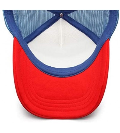Baseball Caps Men Baseball Cap Fashion Adjustable Mesh Archery Red Dad Trucker Golf Hat - Red - CR18A2WUOW2 $17.79