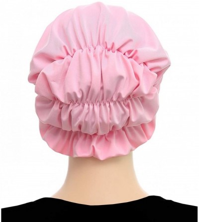Skullies & Beanies Fashion Lycra Snood Caps Women Chemo Beanie Hat - Royal Blue - C518HDU0T3W $17.77