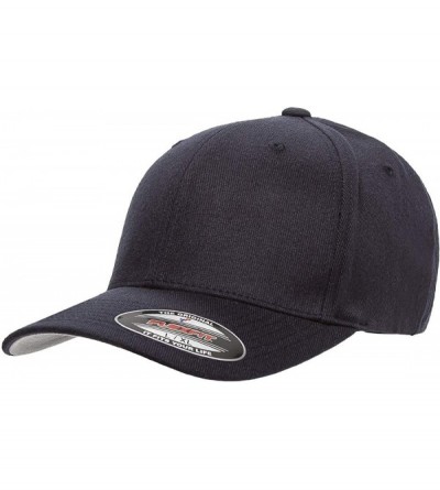 Baseball Caps Flexfit Premium Wool Blend Ballcap - Stretch Fit- Original Baseball Cap w/Hat Liner - Dark Navy - CG18H9L36K0 $...