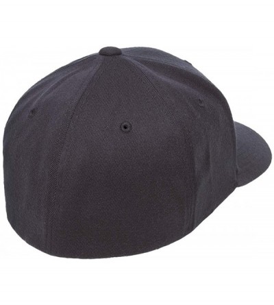 Baseball Caps Flexfit Premium Wool Blend Ballcap - Stretch Fit- Original Baseball Cap w/Hat Liner - Dark Navy - CG18H9L36K0 $...