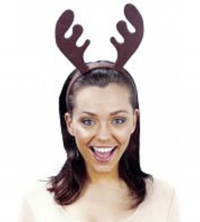 Headbands Unisex Christmas Accessories Costume Headband Elf Santa All Mix & Match - Reindeer Antler - C5188K45XKA $14.80