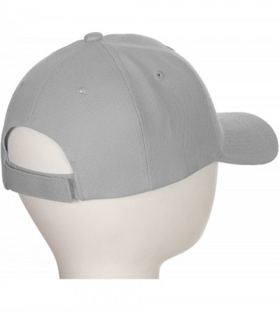 Baseball Caps Classic Baseball Hat Custom A to Z Initial Team Letter- Lt Gray Cap White Black - Letter S - C318IDTNCTO $10.64