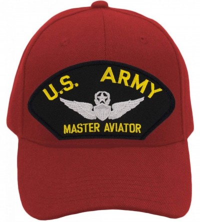 Baseball Caps US Army Master Aviator Hat/Ballcap Adjustable One Size Fits Most - Red - CJ18OG0CGA7 $22.48