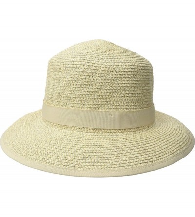 Sun Hats Women's Pitch Perfect Straw Sun Hat- Rated UPF 50+ for Max Sun Protection - Gold - CH11N1P2JRP $42.79
