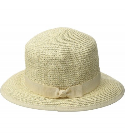 Sun Hats Women's Pitch Perfect Straw Sun Hat- Rated UPF 50+ for Max Sun Protection - Gold - CH11N1P2JRP $42.79