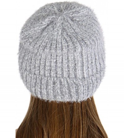 Skullies & Beanies Hand Knit Beanie Cap for Women- Soft Handmade Handknit Thick Cable Hat - N.grey 25 - C018QSAZX45 $15.55