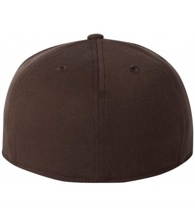 Baseball Caps Premium Flatbill Cap - Fitted 6210 - Brown - C4117NJ13NL $19.70