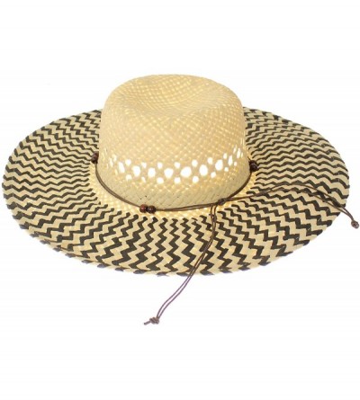 Sun Hats Womens Straw Sun Hats Wide Brim UV UPF Summer Protection Best Beach Fashion - CG11DVFWP1Z $27.40