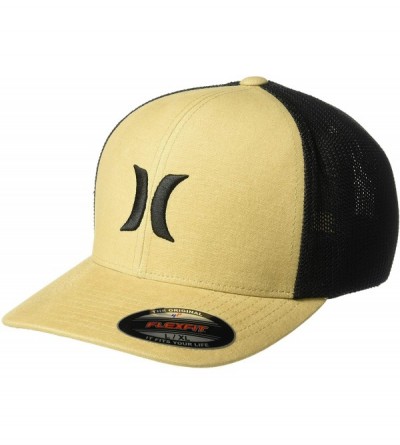 Baseball Caps Men's Icon Textures Flexfit Baseball Cap - Khaki - CF18UCCU45Q $21.44