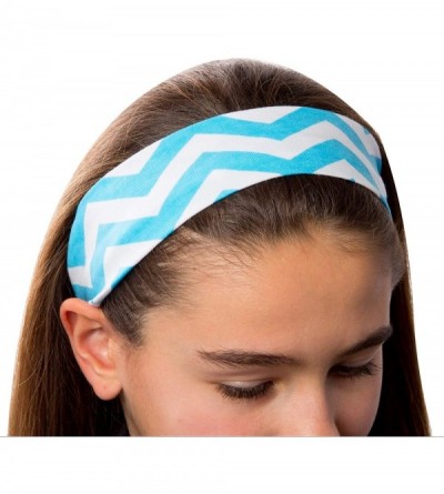 Headbands 1 DOZEN 2 Inch Wide Cotton Stretch Headbands OFFICIAL HEADBANDS - Available - C411Z4QJDHD $36.58