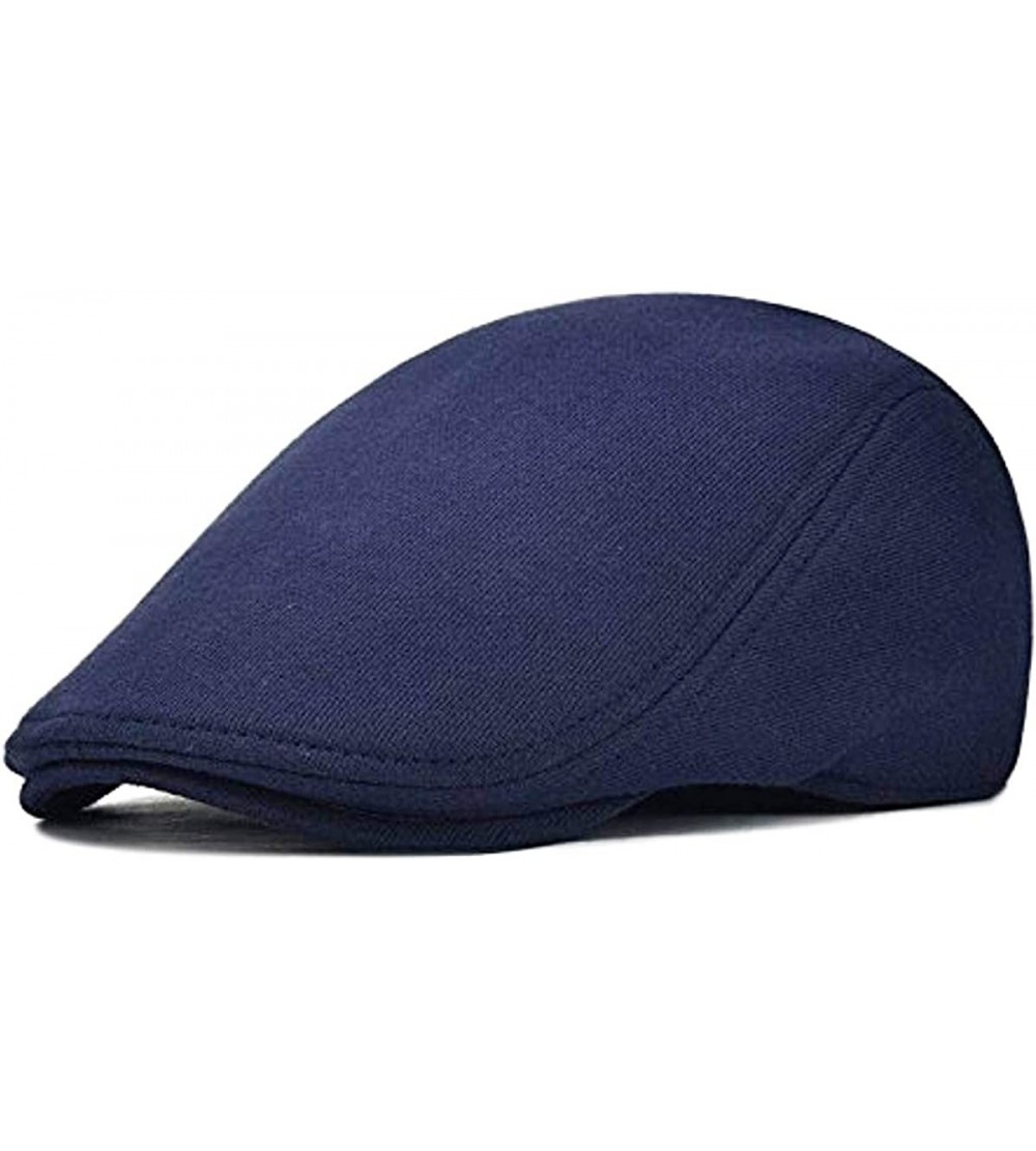 Unisex Denim Flat Ivy Gatsby Newsboy Hat Cap - Blue - CQ12FKUEMA9