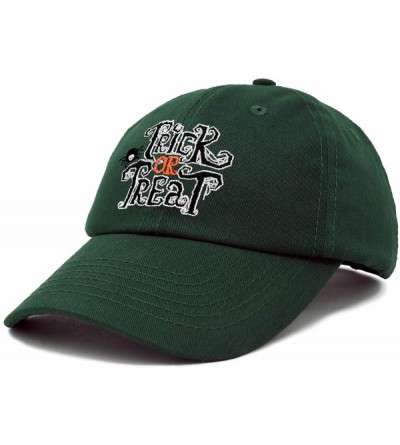 Baseball Caps Trick or Treat Hat Womens Halloween Baseball Cap - Dark Green - CF18ZG607ED $19.78
