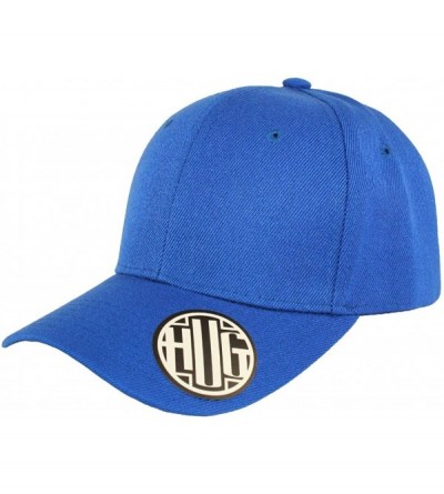 Baseball Caps ( Pack of 12 ) Classic Premium Baseball Cap Adjustable Size Plain Hat Unisex - Royal Blue - CE1865RC5EQ $35.74