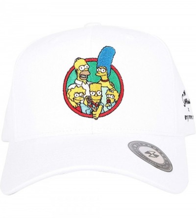 Baseball Caps The Simpsons Baseball Cap Simpsons Family Hat HL11073 - White - CB18HQ8L3EO $26.99