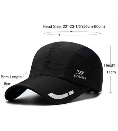 Baseball Caps Breathable Outdoor UV Protection Cap Lightweight Quick Drying Summer Sports Sun Caps - Yd06-light Gray - CY18TM...