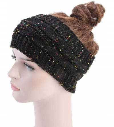 Cold Weather Headbands Winter Knitted Headband- Crochet Twist Hairband Turban Ear Warmer Head Wraps for Women Girls - 2pack-b...
