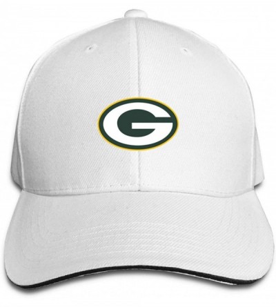 Baseball Caps Green Bay Packers Unisex Baseball Cap Men's Cap Adjustable Baseball Cap for Women-Gray - White - C018ZKCZ2ZM $1...