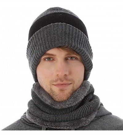 Skullies & Beanies Cuff Beanie Hat for Winter Men Cable Knit Cap - Grey - C218KMEET40 $17.89