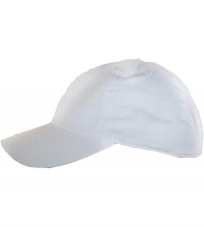 Baseball Caps Oceanside Solid Color Adjustable Baseball Cap - White - C11219NZK9J $11.36