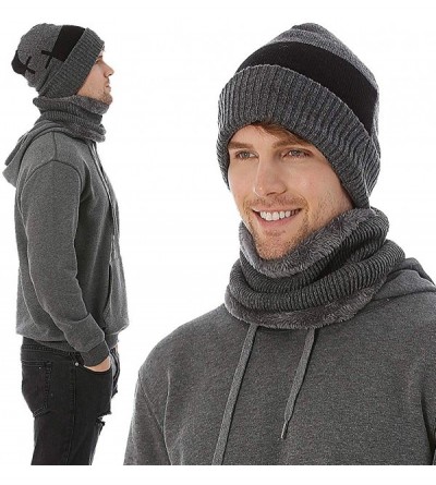 Skullies & Beanies Cuff Beanie Hat for Winter Men Cable Knit Cap - Grey - C218KMEET40 $17.89