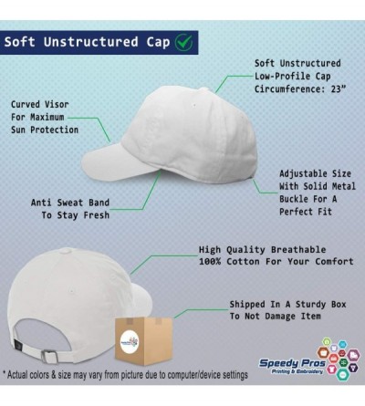Baseball Caps Custom Soft Baseball Cap Shamrock Embroidery Dad Hats for Men & Women - White - C318SIMASHO $17.98