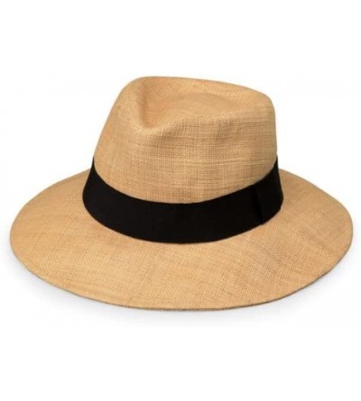 Sun Hats Women's Morgan Fedora - UPF 50+- Modern Style- Designed in Australia. - Natural - C011CYQGNZ1 $56.19