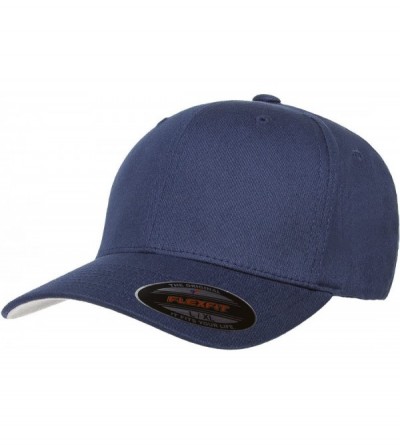 Baseball Caps Premium Original Blank Cotton Twill Fitted Hat XX-Large - Navy - CF1297QM3SL $15.32