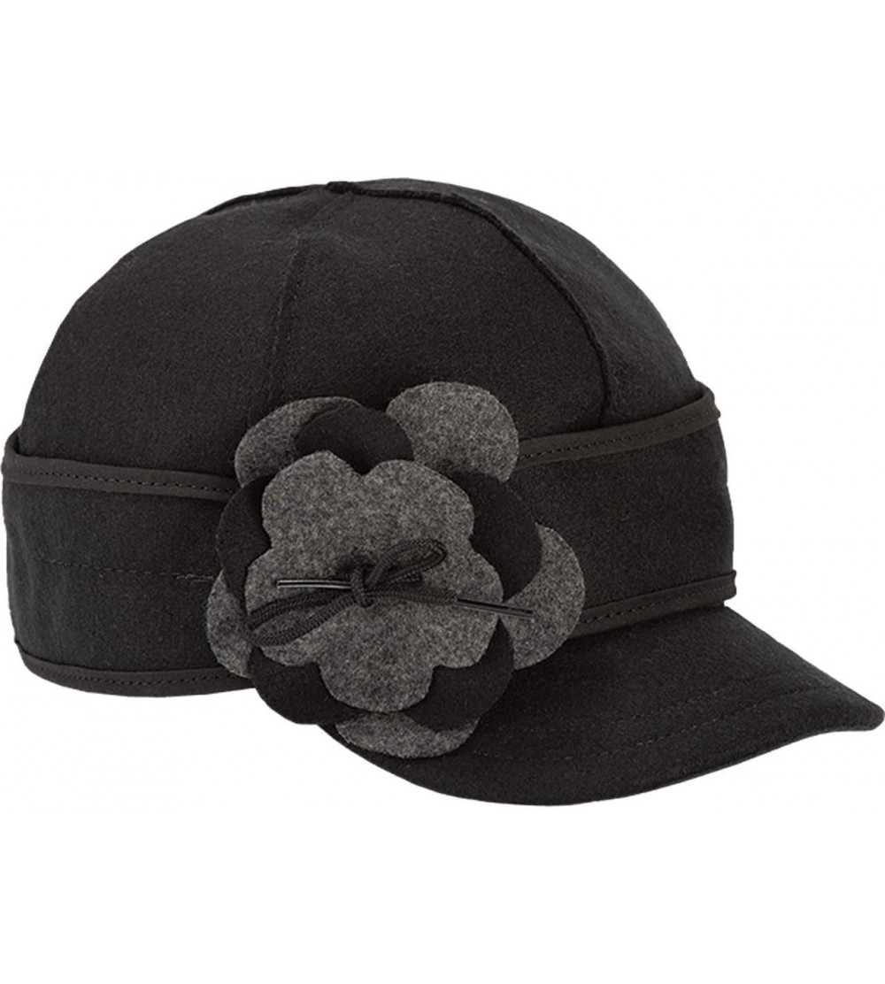 Baseball Caps Petal Pusher Cap - Decorative Wool Hat with Earflap - Olive - C7115X26UND $40.52