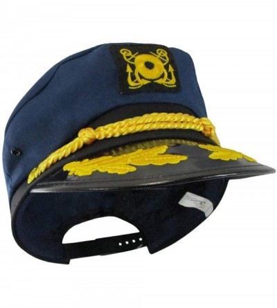 Baseball Caps Yacht Skipper Hat Ship Captain Cap Costume Sailor Boat Ship Captains-Navy-Adjustable - CE128HSVYSP $11.21