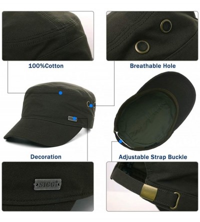 Baseball Caps Unisex Adjustable Large Head Strapback Army Military Combat Hat Baseball Cadet Cap 56-64cm - 89104-army Green -...
