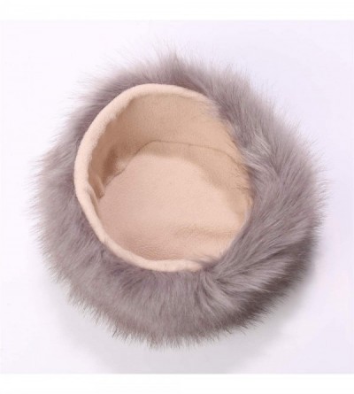 Bomber Hats Women Men Winter Fur Cossack Cap Thick Russian Hat Warm Soft Earmuff - H1-grey - CH18HY8I8RN $15.17