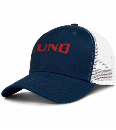 Baseball Caps Stylish Mens Trucker Hat Lund-Logo- Baseball Caps for Women Crazy Cotton Adjustable Unisex Mesh Ball Cap - C218...