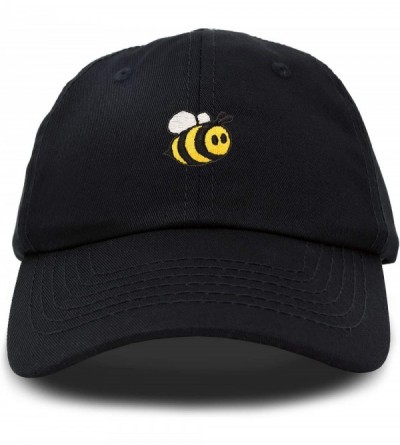 Baseball Caps Bumble Bee Baseball Cap Dad Hat Embroidered Womens Girls - Black - C318W6EKDW4 $14.62