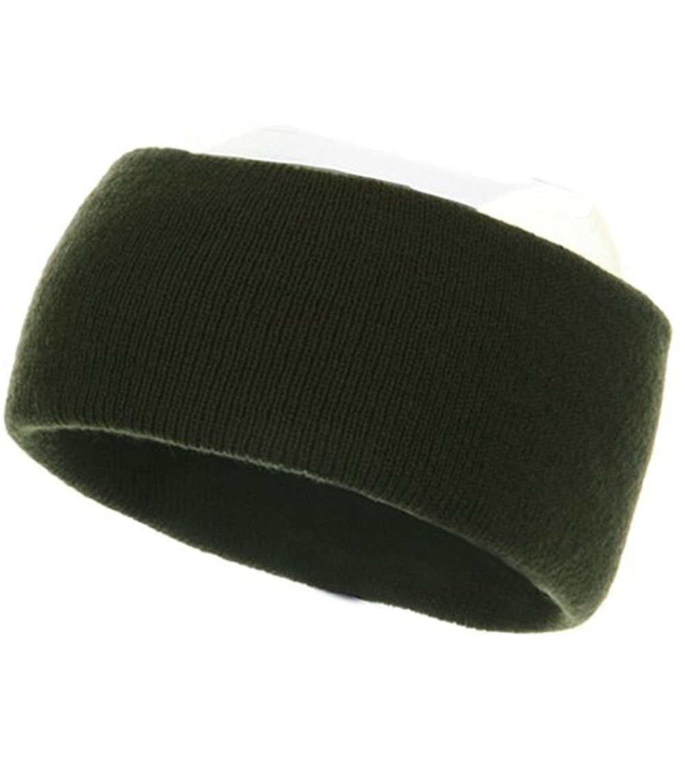 Cold Weather Headbands Acrylic Headband - Olive - Green - C3114YSRTKZ $9.33