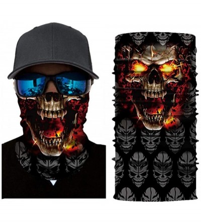 Balaclavas Skull Face Mask- Rave Bandana- Neck Gaiter- Scarf- Summer Balaclava for Dust Wind UV Protection - Kaa - C9197ZIQ7A...