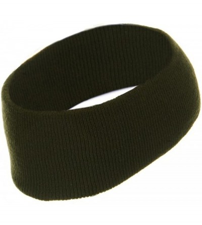 Cold Weather Headbands Acrylic Headband - Olive - Green - C3114YSRTKZ $9.33