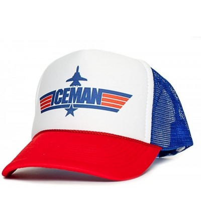 Baseball Caps Iceman Unisex-Adult Trucker Cap Hat -One-Size Multi (Royal/White/Red) - C71293ML2AX $11.94