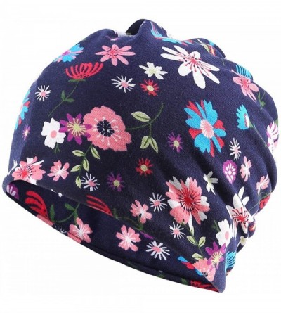 Skullies & Beanies Women's Sleep Soft Headwear Cotton Lace Beanie Hat Hair Covers Night Sleep Cap - Color Mix 23&24 - C3192QM...